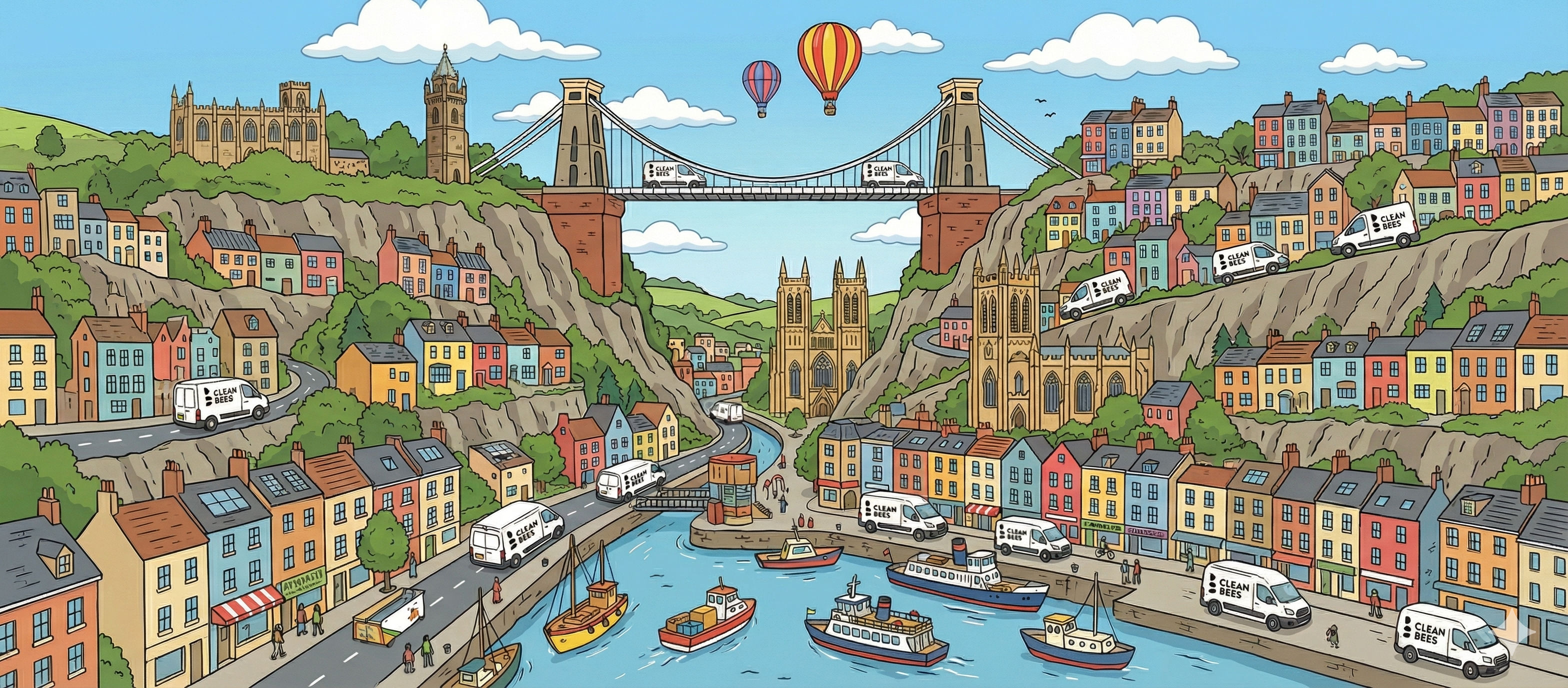 Professional commercial cleaning team in Bristol